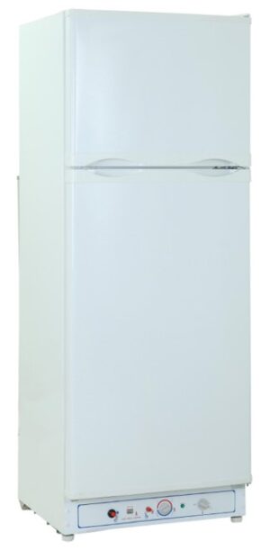 Elect & Gas Upright Double Door Refrigerator